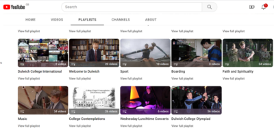Dulwich College YouTube page